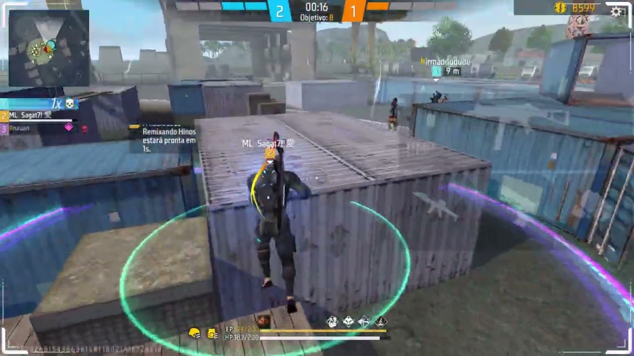 Jogando 3v3 no iPhone 8 Plus 