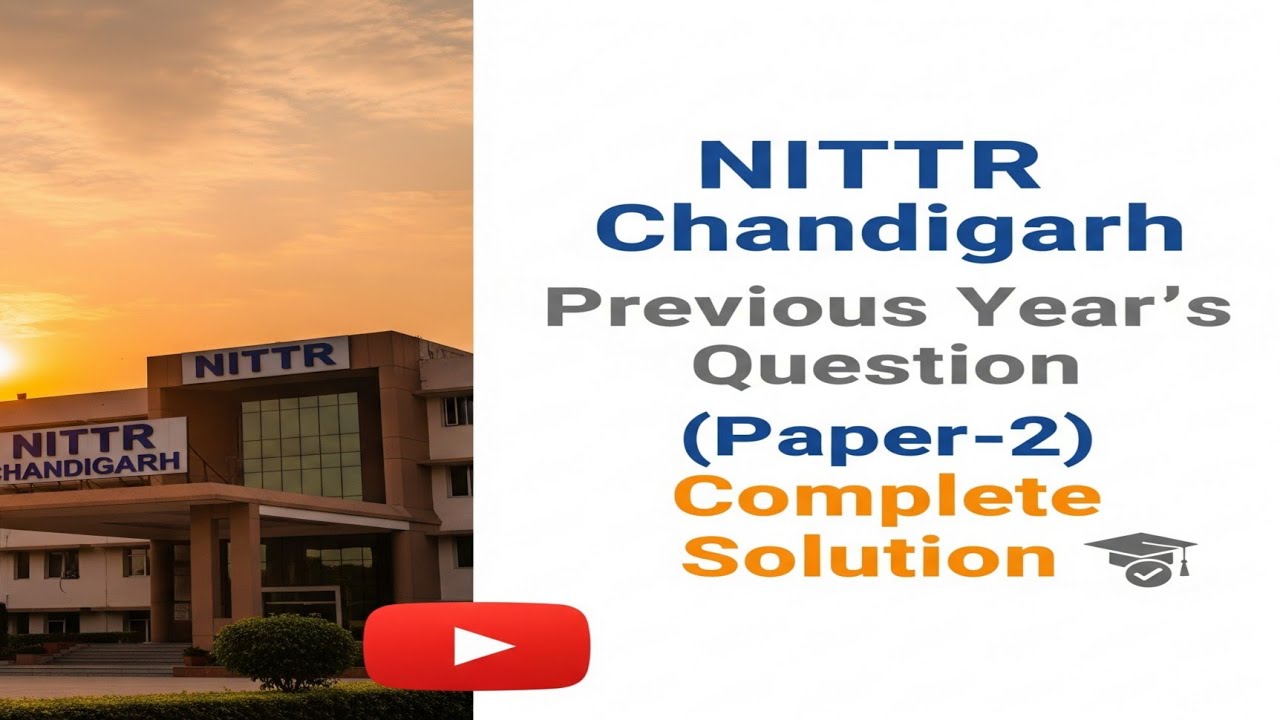 Complete Paper Solution(Paper-2), NITTTR Chandigarh MTS Recruitment 2025