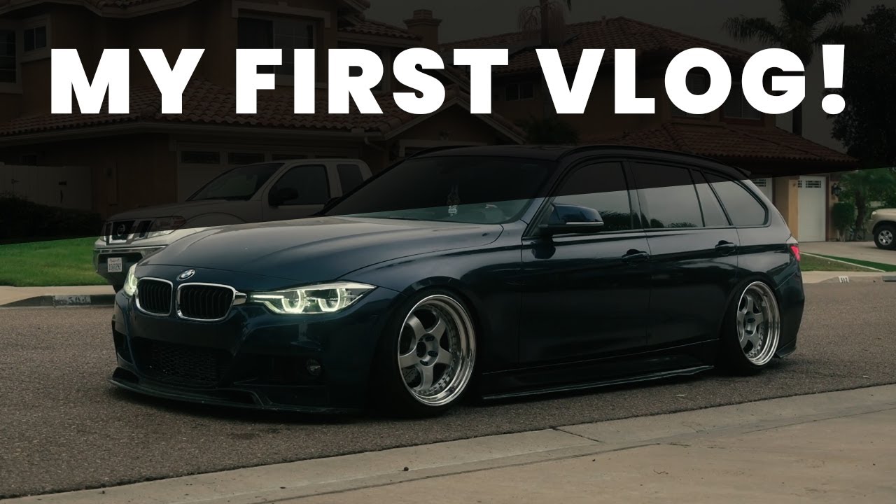 My first Vlog on YouTube - 4K Bagged BMW F31 Wagon Touring Work Meister S1