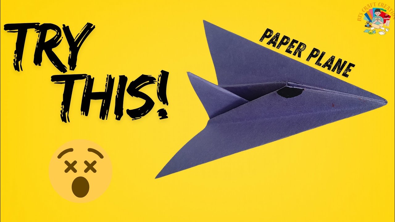 How to Make a Paper Airplane ✈️ | Easy Paper Craft for Kids | Origami | Paper jet plane