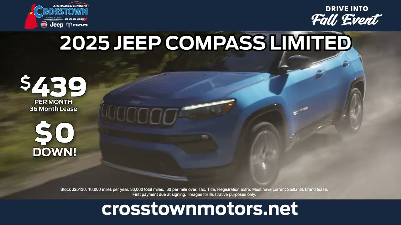 2025 Jeep Compass Limited Lease - Drive Into Fall Sales Event