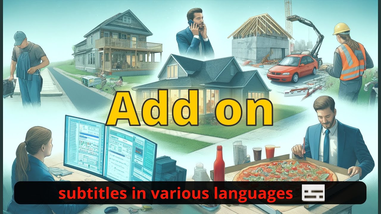 Add on meaning with 5 examples