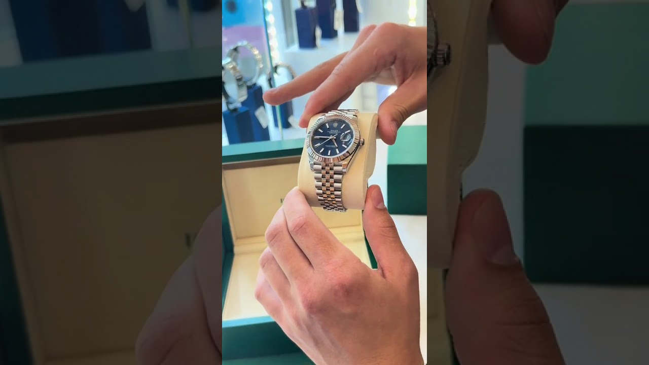 Rolex Datejust41 ‘Blue index’ 💙 126334  2025  box & papers  unworn  white tag £11,450📈 📍Shop Addr