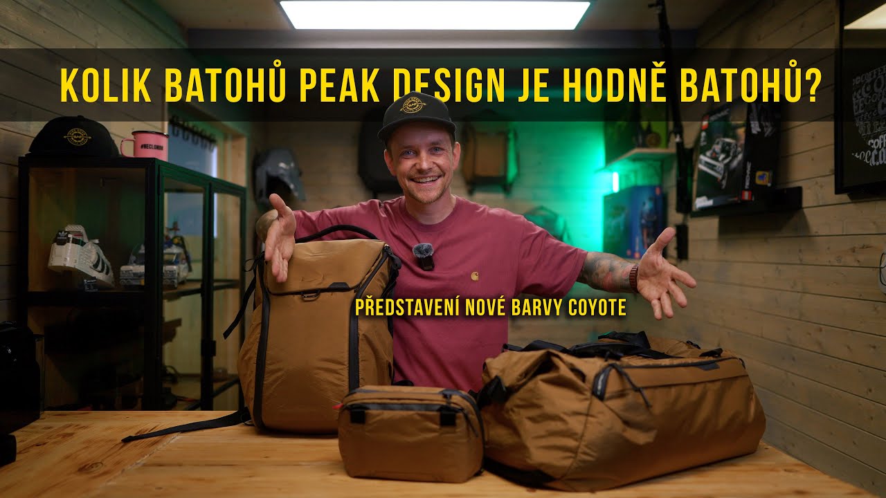 Moje sbírka Peak Design produktů | nová Coyote barva