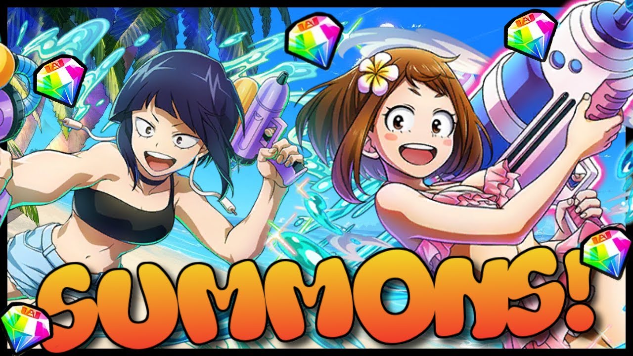 STAY POSITIVE! Beach Uraraka Summons! My Hero Ultra Impact!