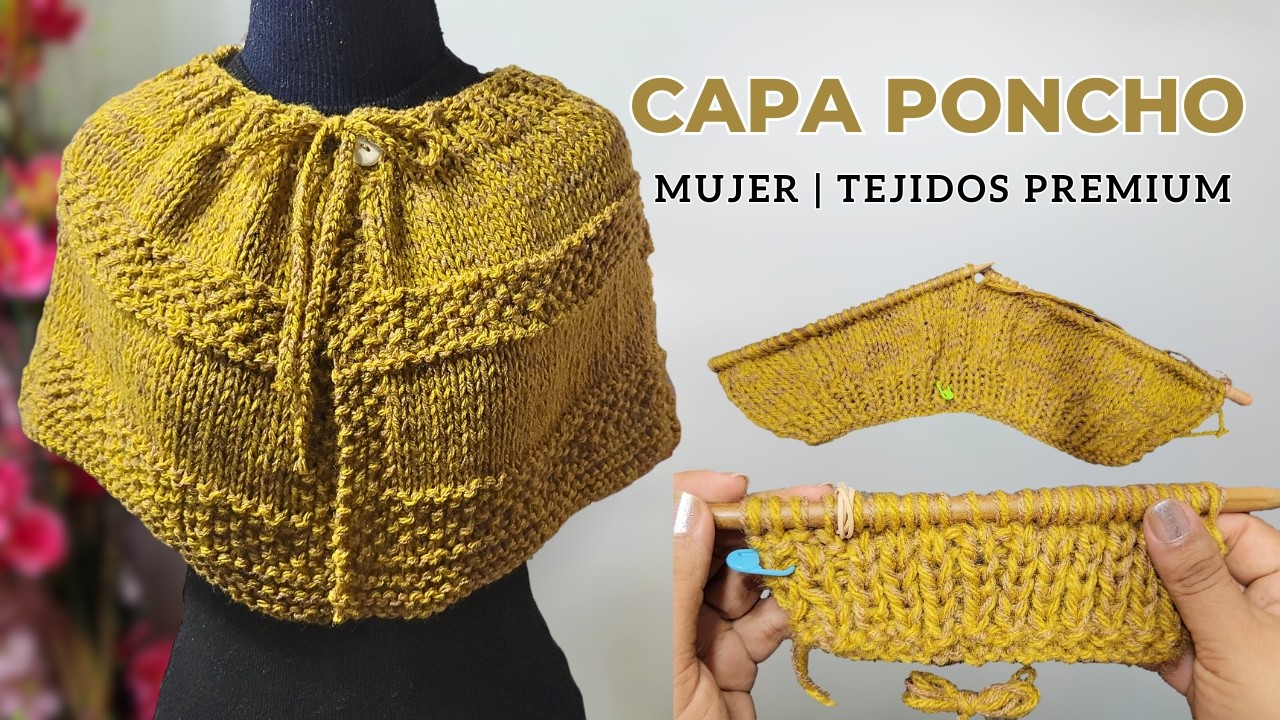Capa a Dos Agujas Diseño Mos Paso a paso – Los Mejores Looks para este INVIERNO