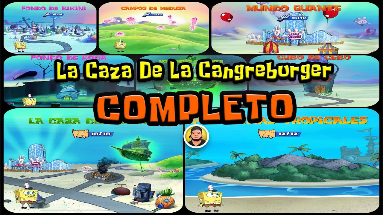 La Caza de la Cangreburger / COMPLETO / TODOS LOS NIVELES / Bob Esponja Apple Arcade