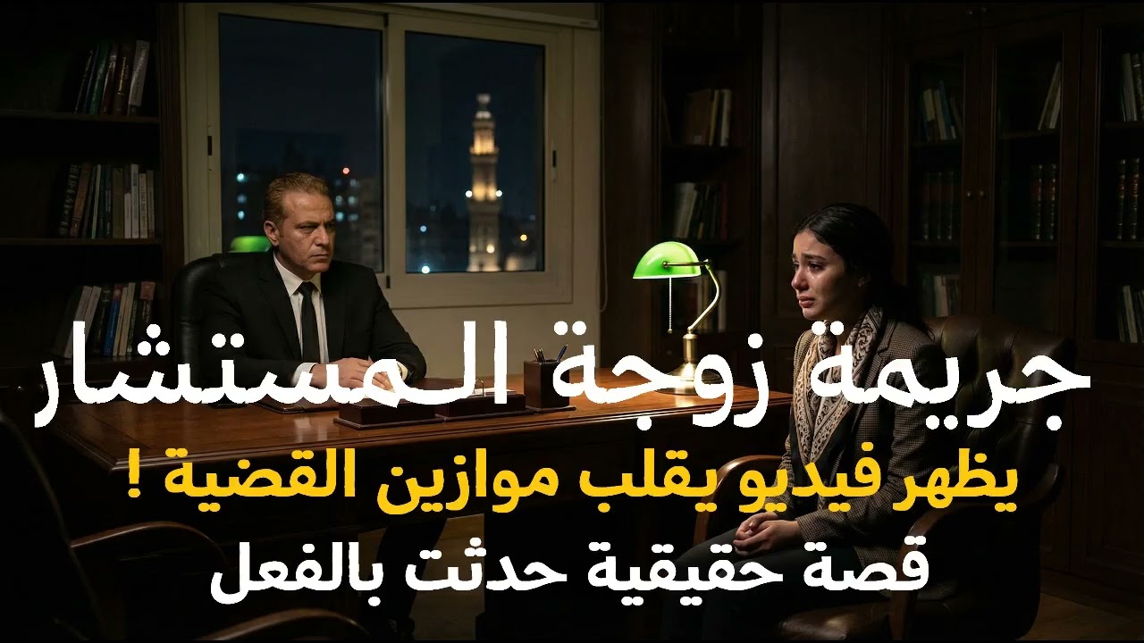 قصة حقيقية تفاصيل جريمة زوجة المستشار بالقاهرة الذي يدافع عنها حتى يظهر فيديو يقلب كل موازين القضية!