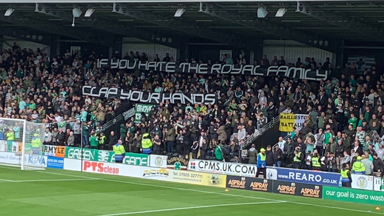 Celtic fans sing anti monarchy song throughout minute's applause for the queen vs St Mirren.