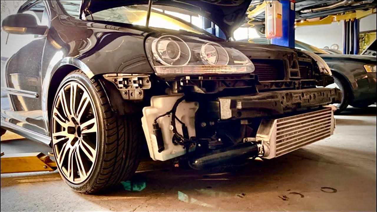 Установка GTI Twin Intercooler + LIGHTWEIGHT шкива на K04 GTI