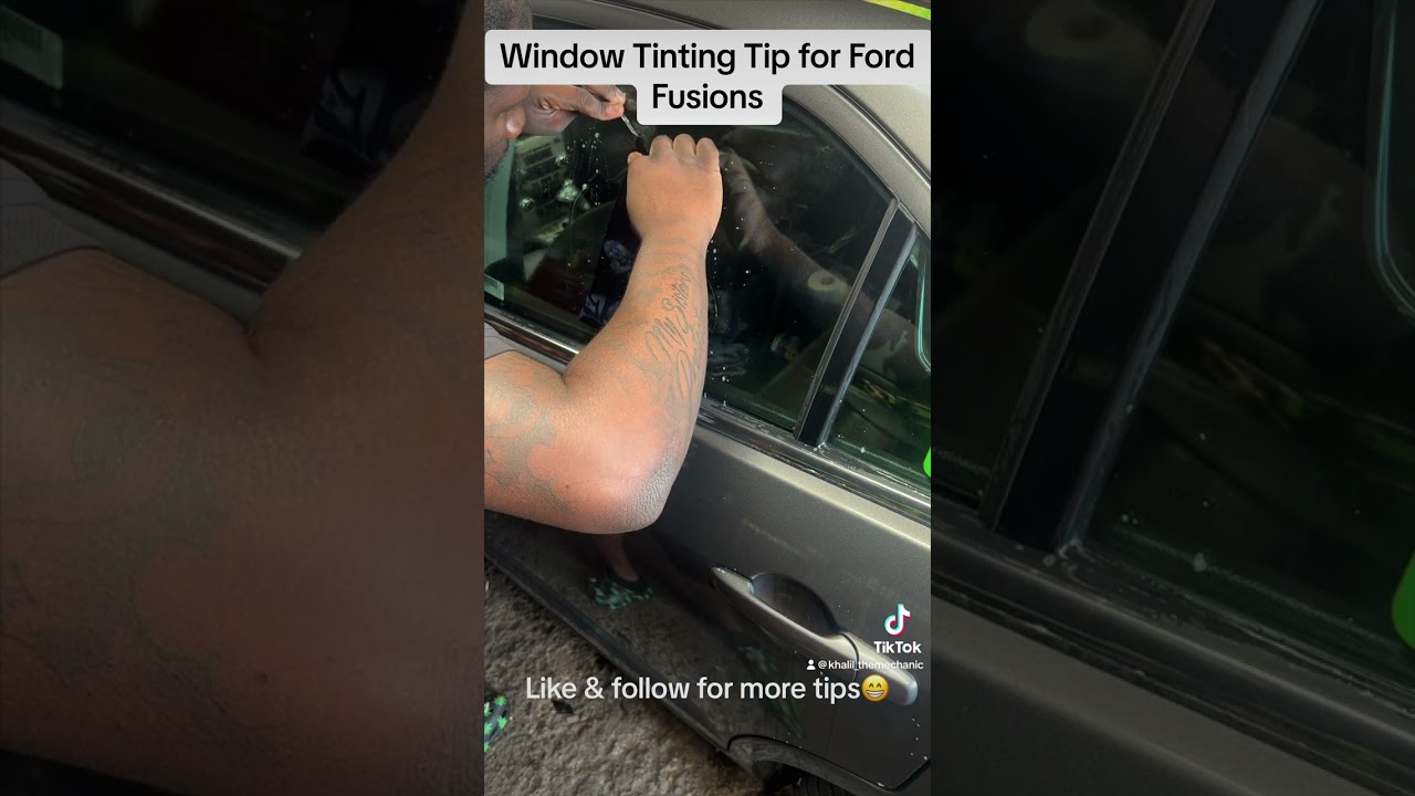 How to tint the quarter windows on a Ford Fusion
