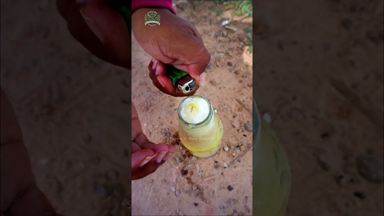Wilderness Survival: How to Make a Durable Fire Torch #shorts #diy #torch #firestarter #camping