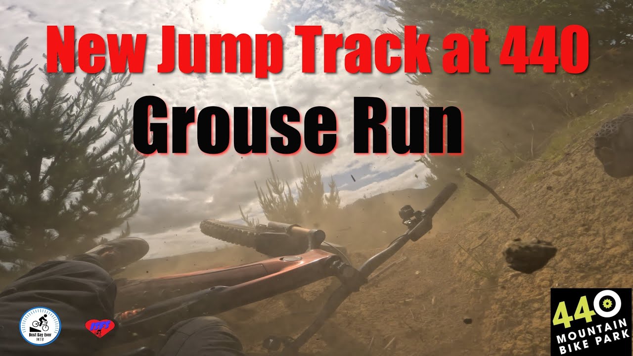 New Jump Track at 440 MTB Park. Grouse Run. Yes I crash!