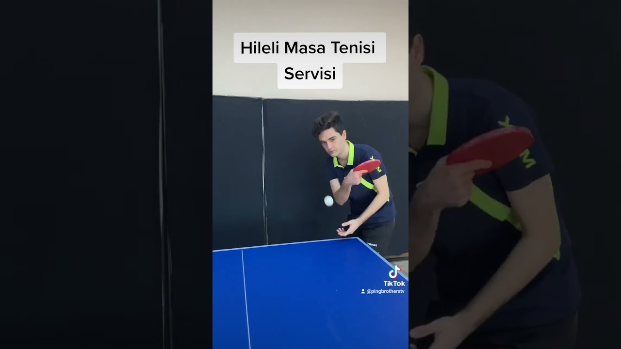 Hileli masa tenisi servisi 😱 #shorts
