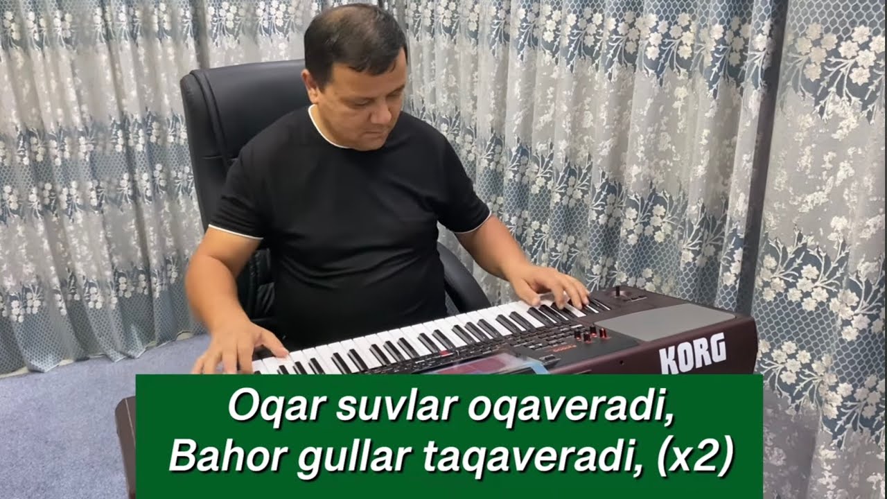 OHUNJON MADALIYEV - MINUS (KARAOKE) OQAR SUVLAR-BU DUNYODA MEN BO’LMASAM HAM  ( Jonli ijro qilingan)