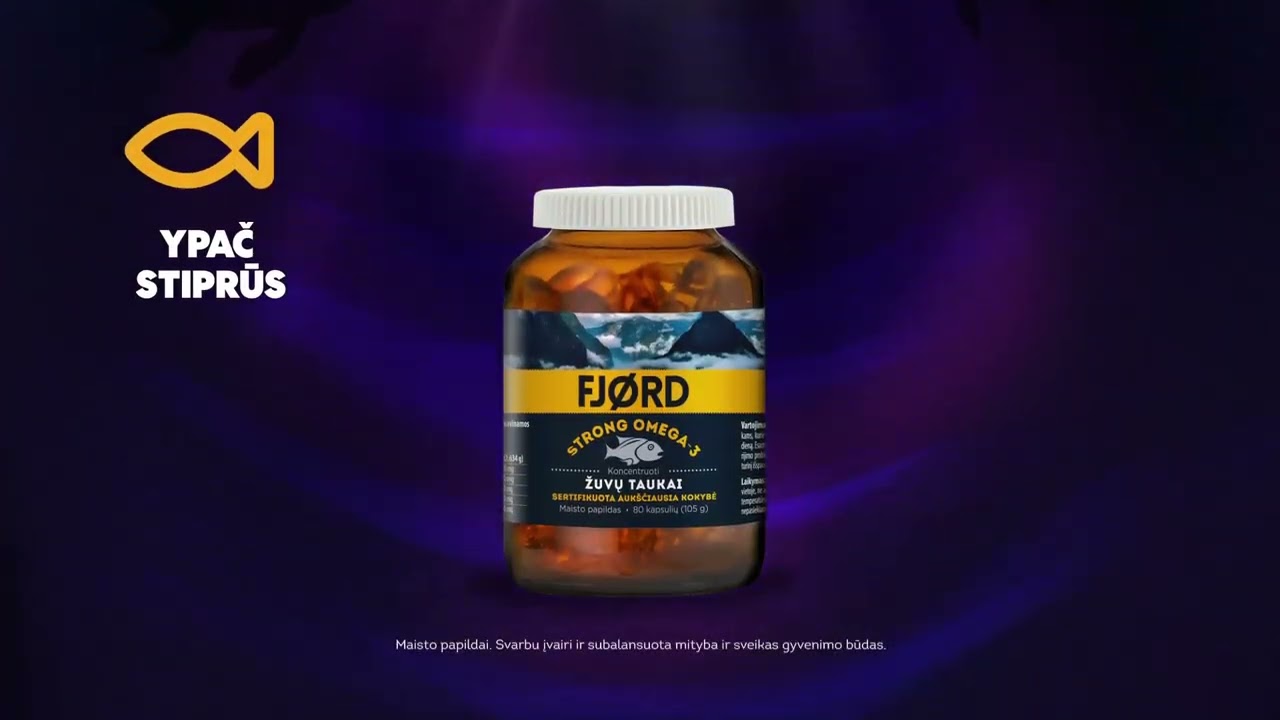 Priežastys vartoti FJØRD STRONG OMEGA-3