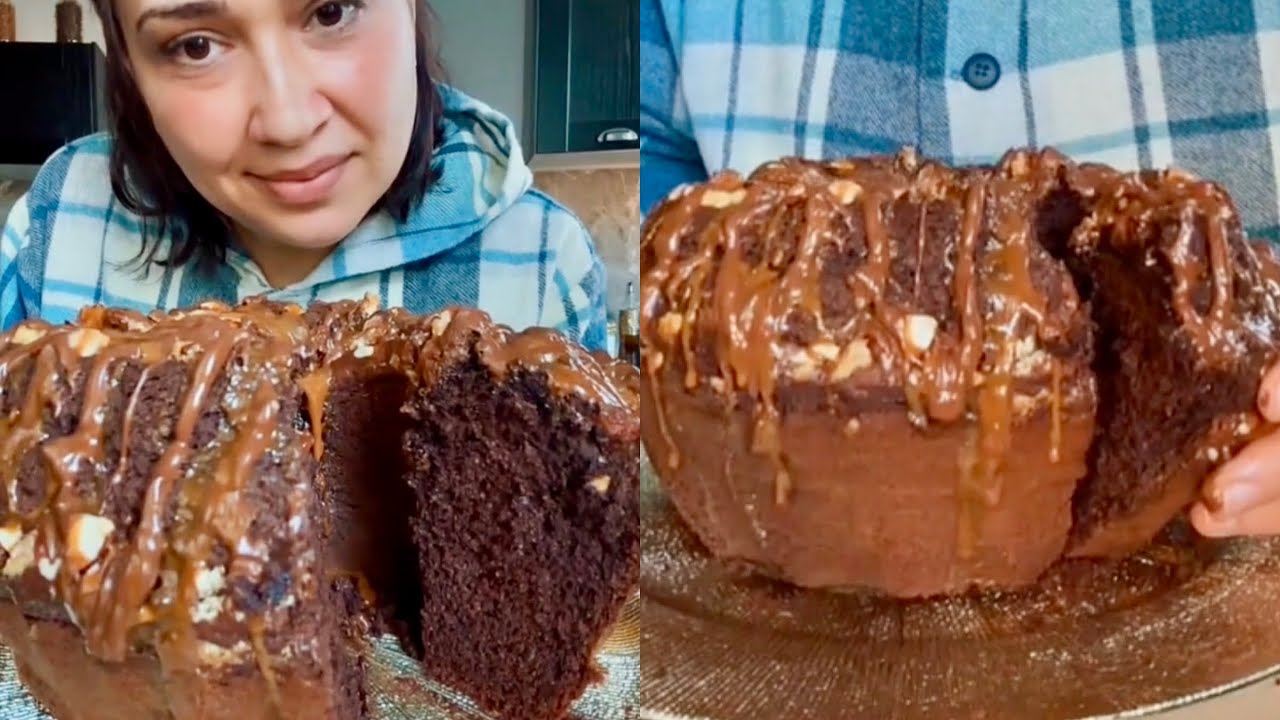 كيكة بالشوكولاطة رائعة بمعنى الكلمة 😍 cake chocolat