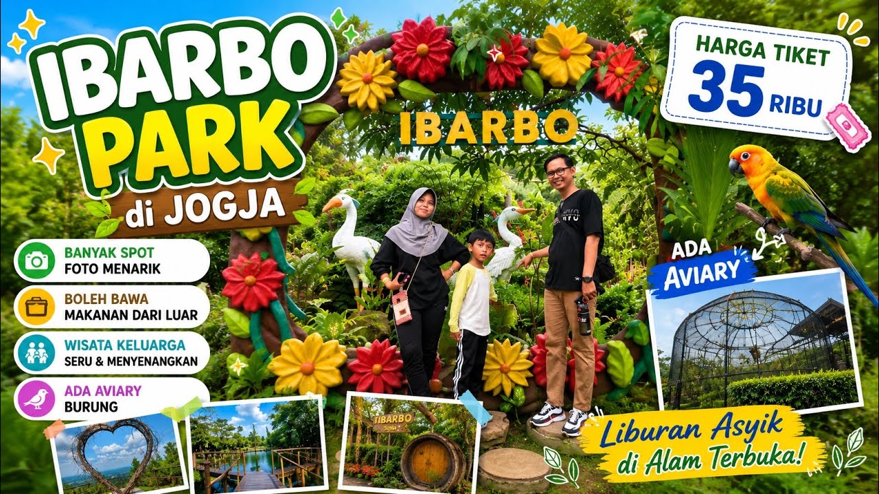 IBARBO PARK Yogyakarta WISATA TERBARU di Jogja || Aviary dan Taman Bermain