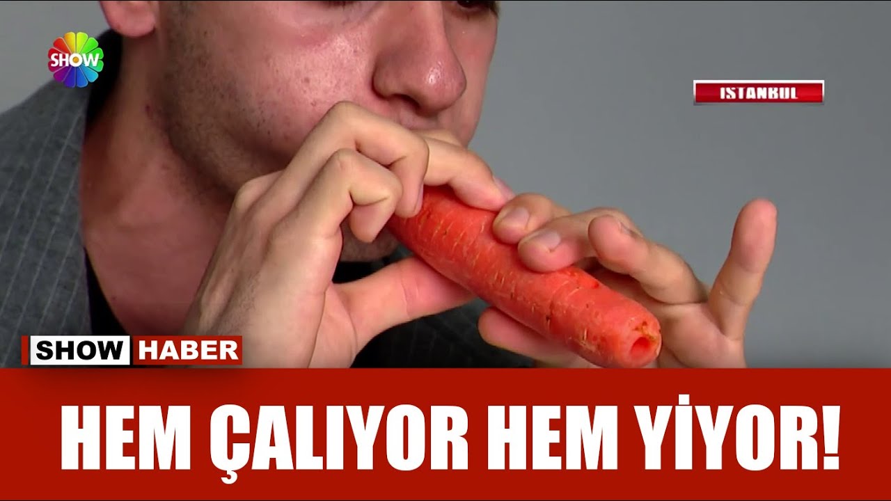 Havuçtan, salatalıktan müzik aleti!