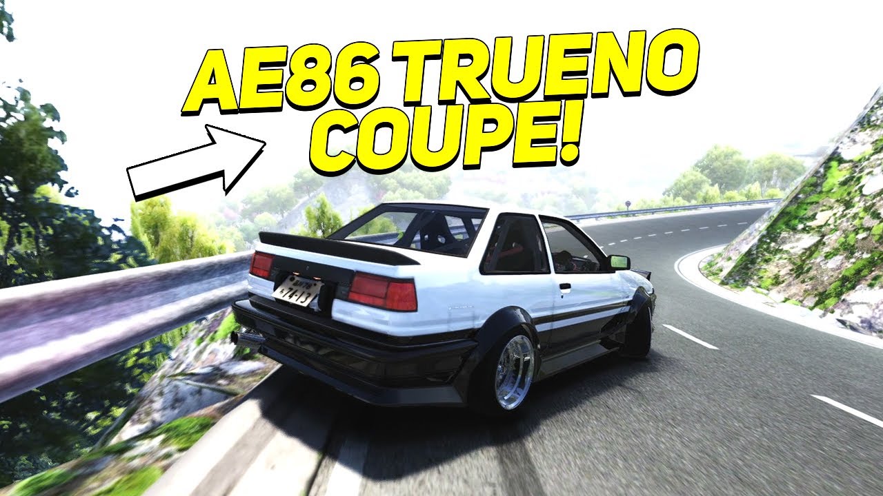 Drifting AE86 Trueno Coupe at Dragon Range Downhill | Assetto Corsa mods | Steering Wheel [4K]