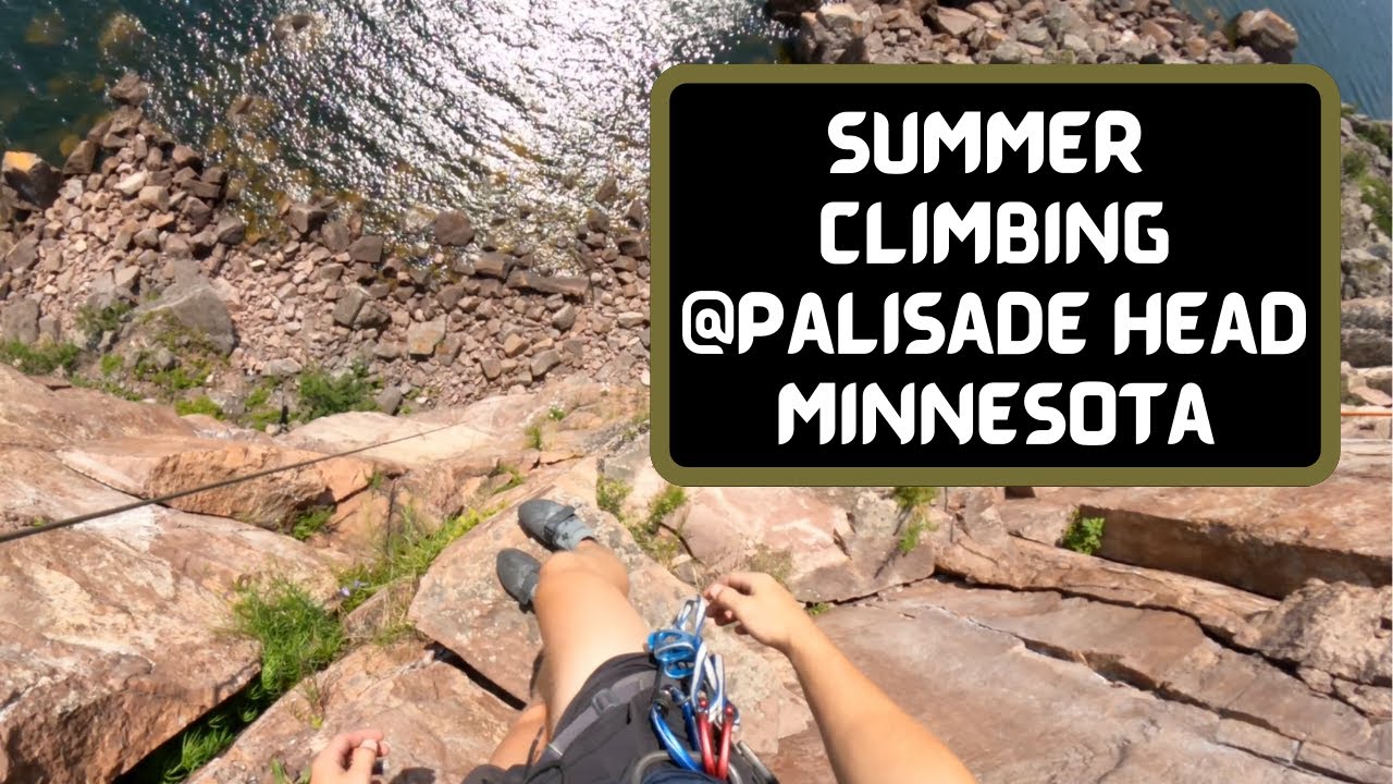 Rock Climbing at Palisade Head MN - July 2024
