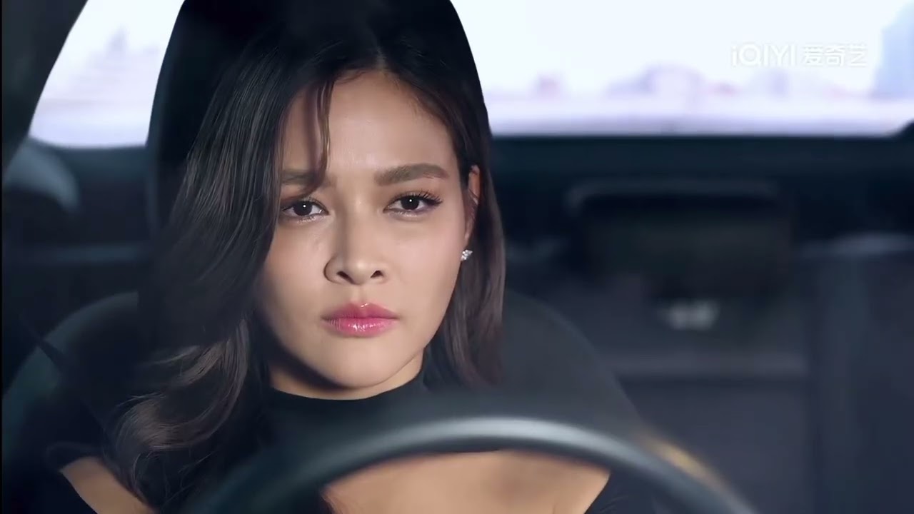 Thai girl fast driving pedal flooring