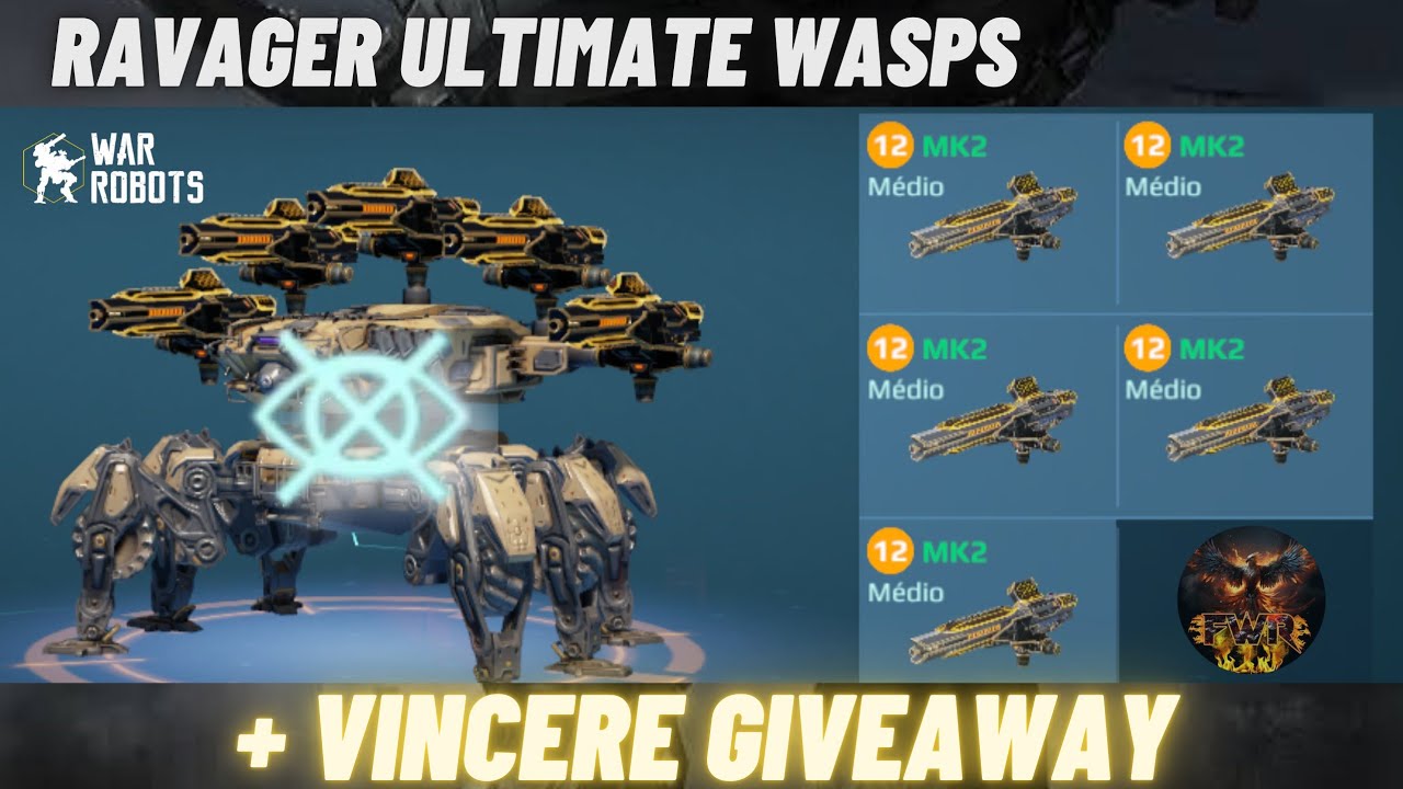 🔥🐦‍🔥 Ravager Ultimate Wasp Gameplay + Giveaway de VINCERE! || War Robots [WR] #WRWinVincere