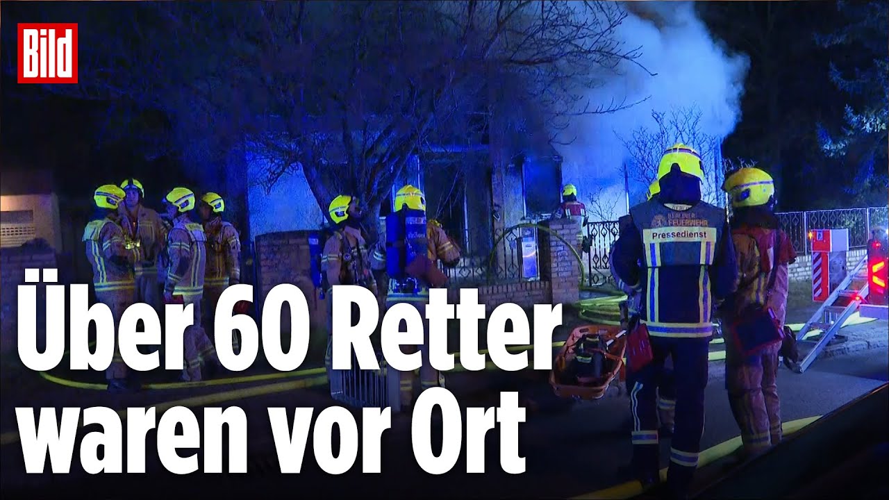 Drama in Berlin &ndash;&nbsp;Kind (7) stirbt bei Feuer in Einfamilienhaus