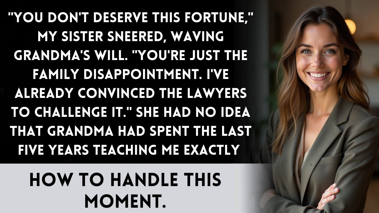 My sister tried to steal my inheritance, but she didn't know what grandma secretly taught me.