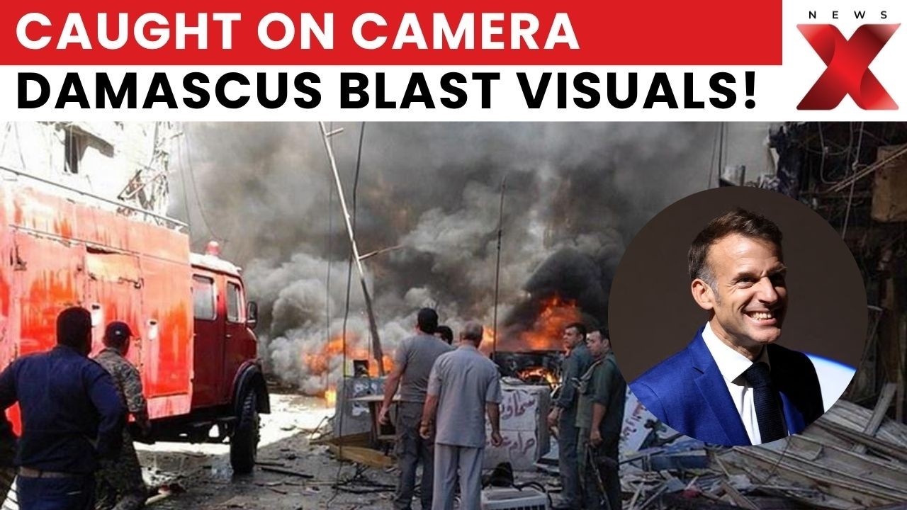 NewsX Exclusive: Watch First Visuals Of Damascus Twin Blasts Near Macron's Hotel | BREAKING NEWS