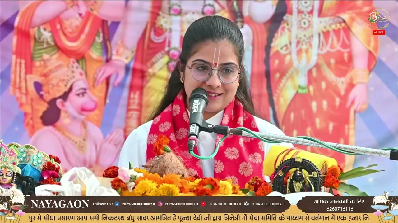 DAY  3 || Shri Ram katha || Pujya Shubhi Dubey ji || Shridhar Public School Nayagaon Narsinghpur ||