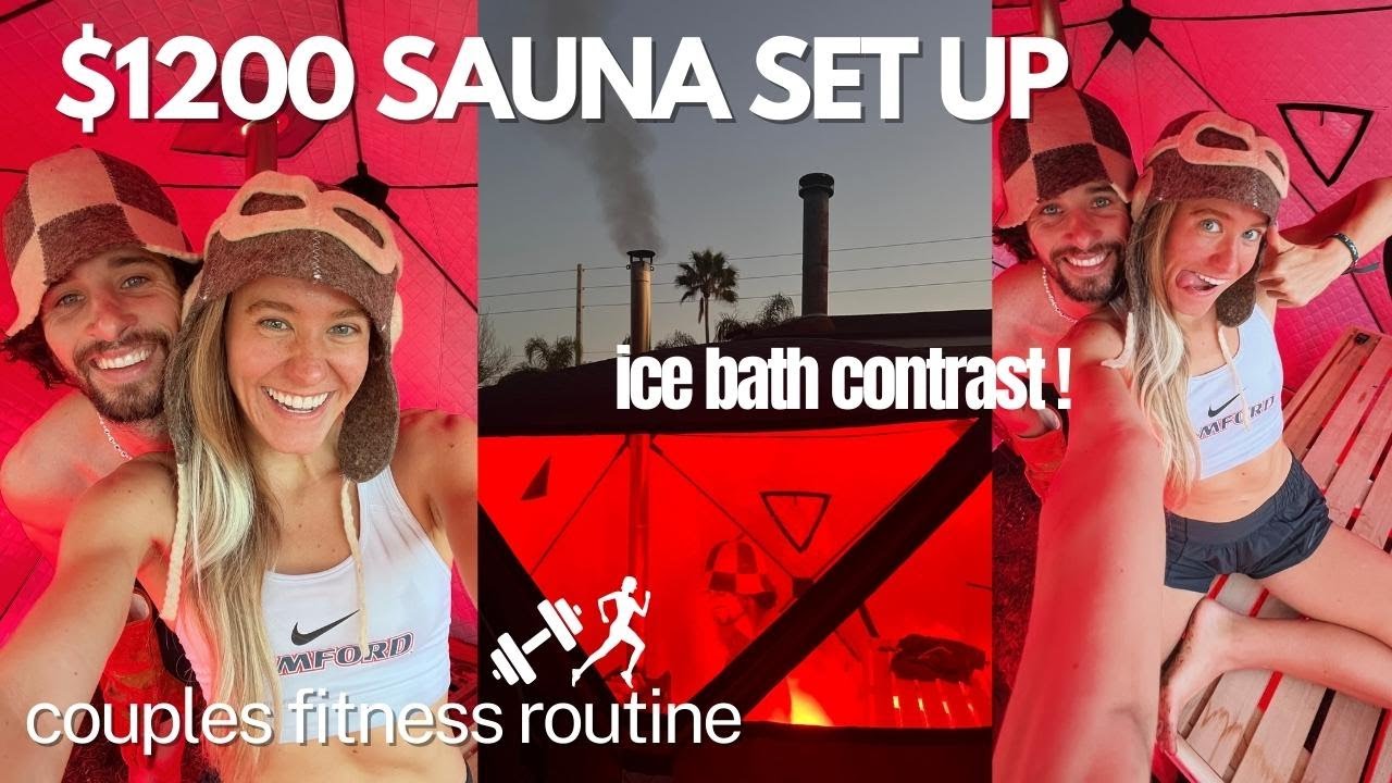 FITNESS COUPLES MORNING + OUR SAUNA SET UP // CHEAPEST QUALITY OPTION