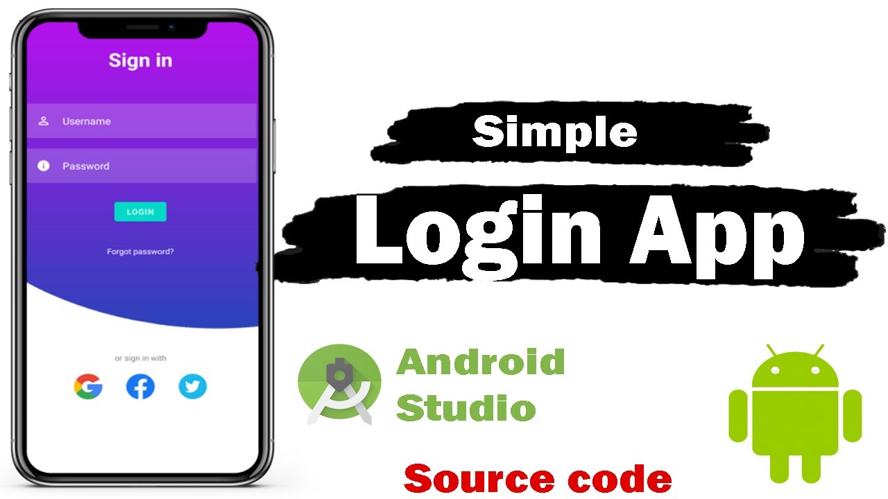 Простое приложение для входа в Android Studio | 2024