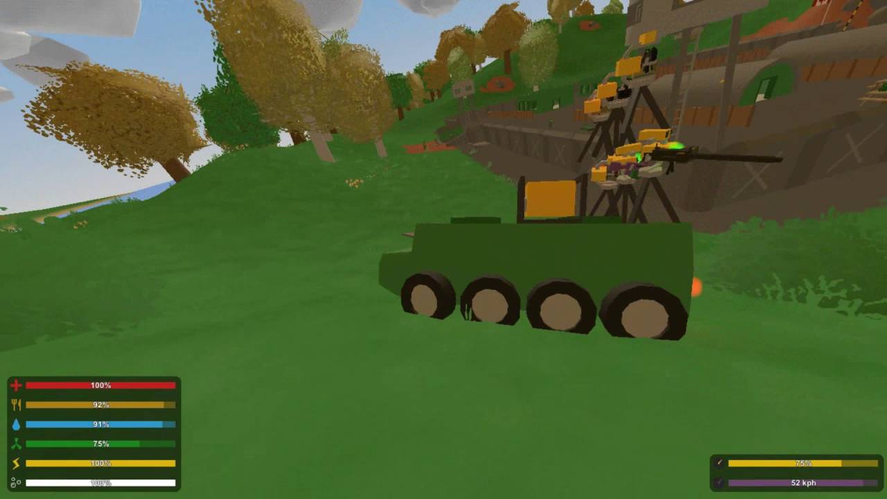 Unturned - Machine Gun Hell VS Mega Zombie