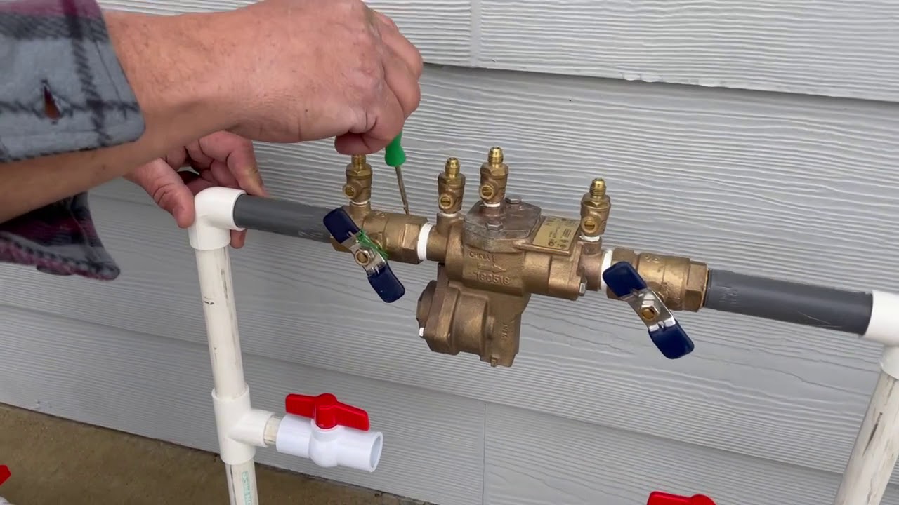 How to drain a above ground backflow for your sprinkler system