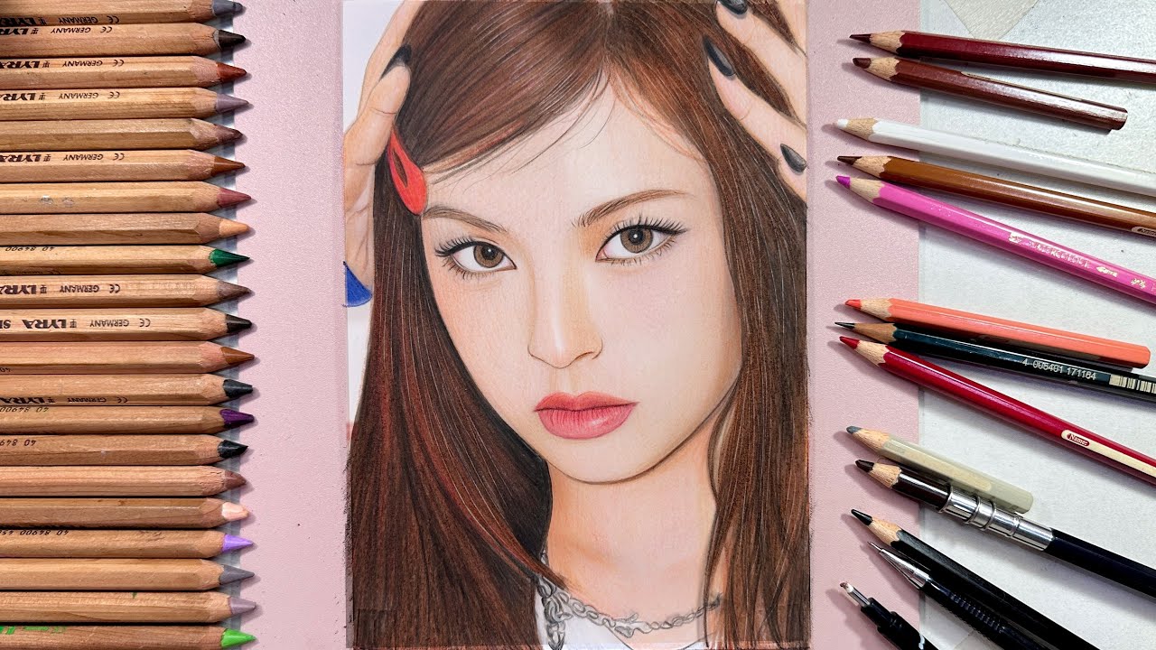 Chiquita 치키타 BABYMONSTER Drawing | Sketch Art Colored Pencils - Speed Drawing