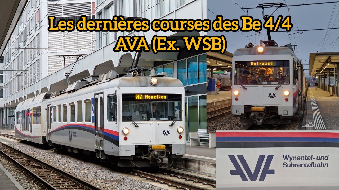 Abschied-Fahrt / Letzten Fahrten Be 4/4 AVA (Ex. WSB)