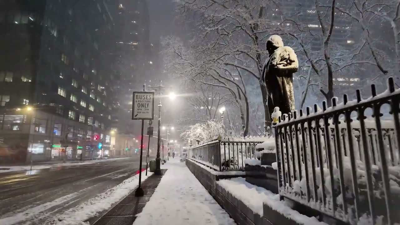 Feb 23, 2026 - NYC BLIZZARD Live 4K Walk to Work in Snow