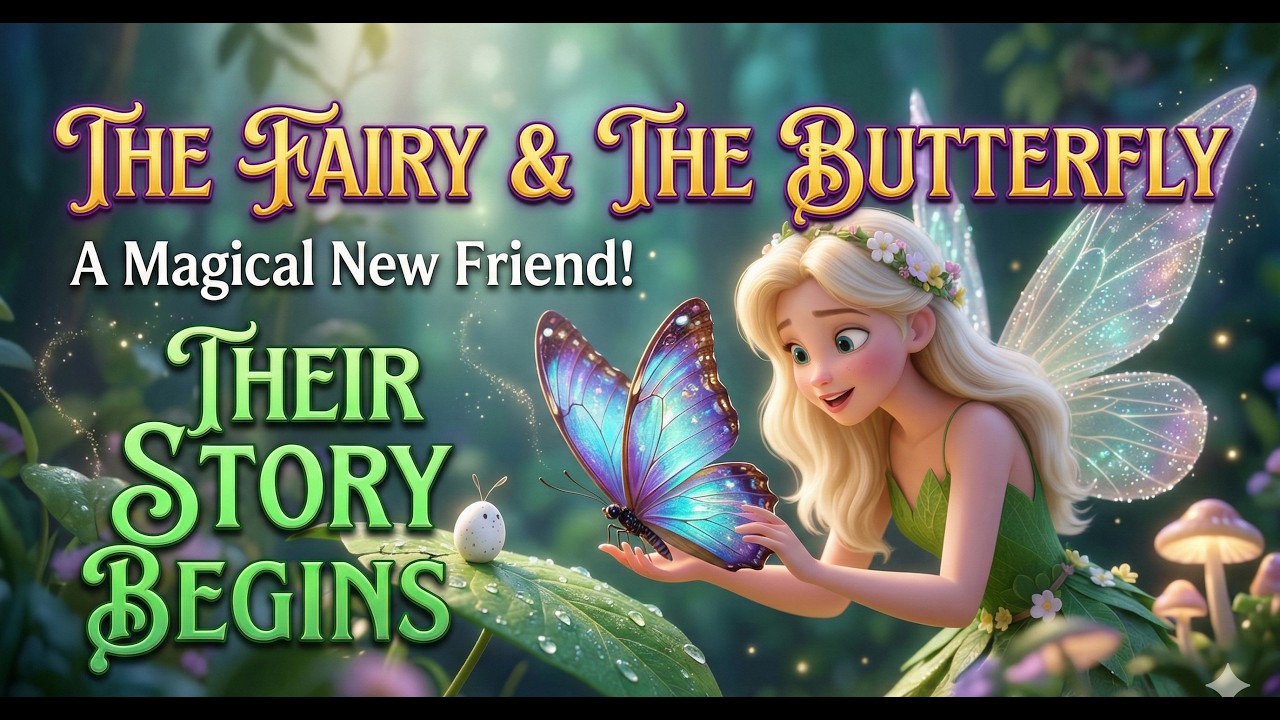 The Fairy & The Butterfly: A Magical Friendship #cute #fairy #bedtimestories #butterfly