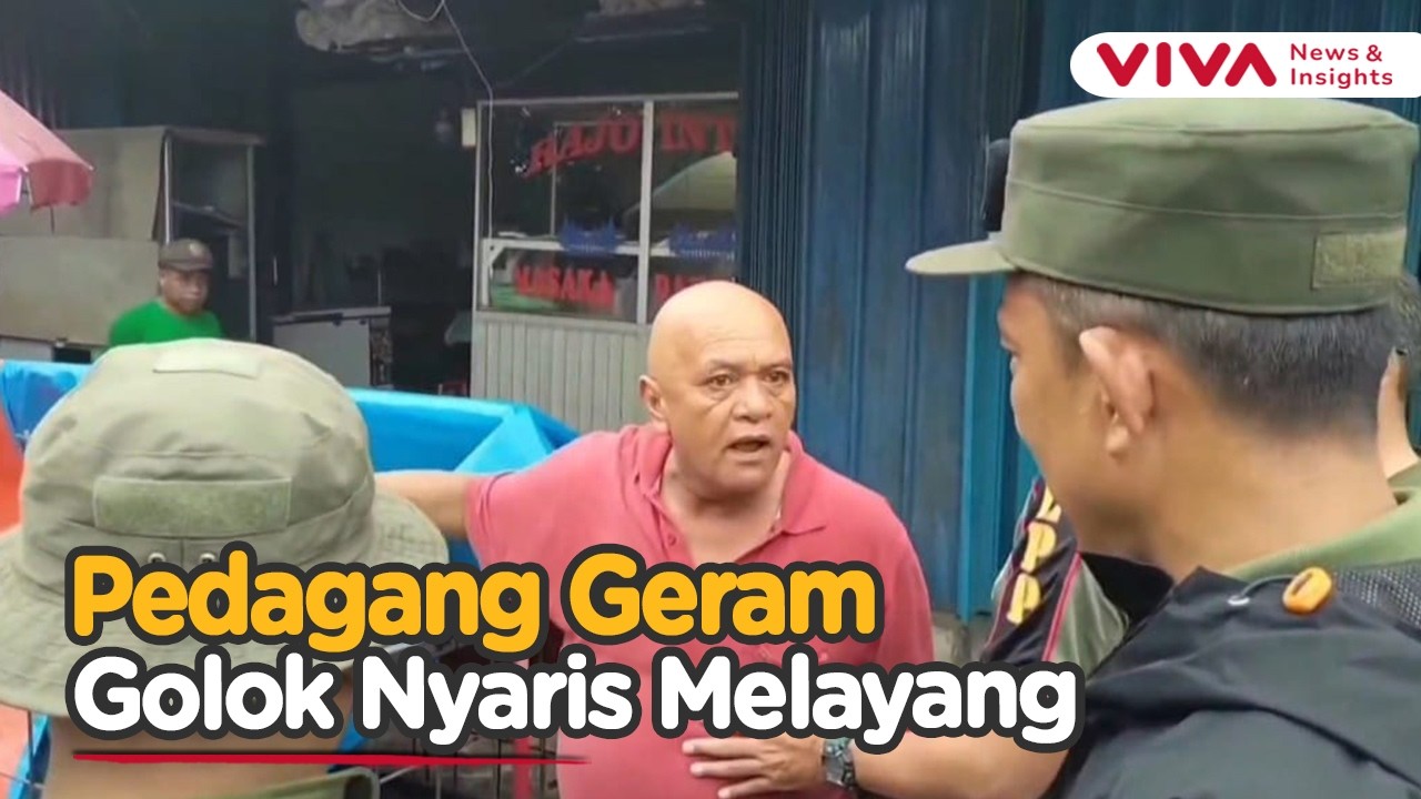 MENCEKAM! Pedagang Nekat Todong Golok ke Wali Kota