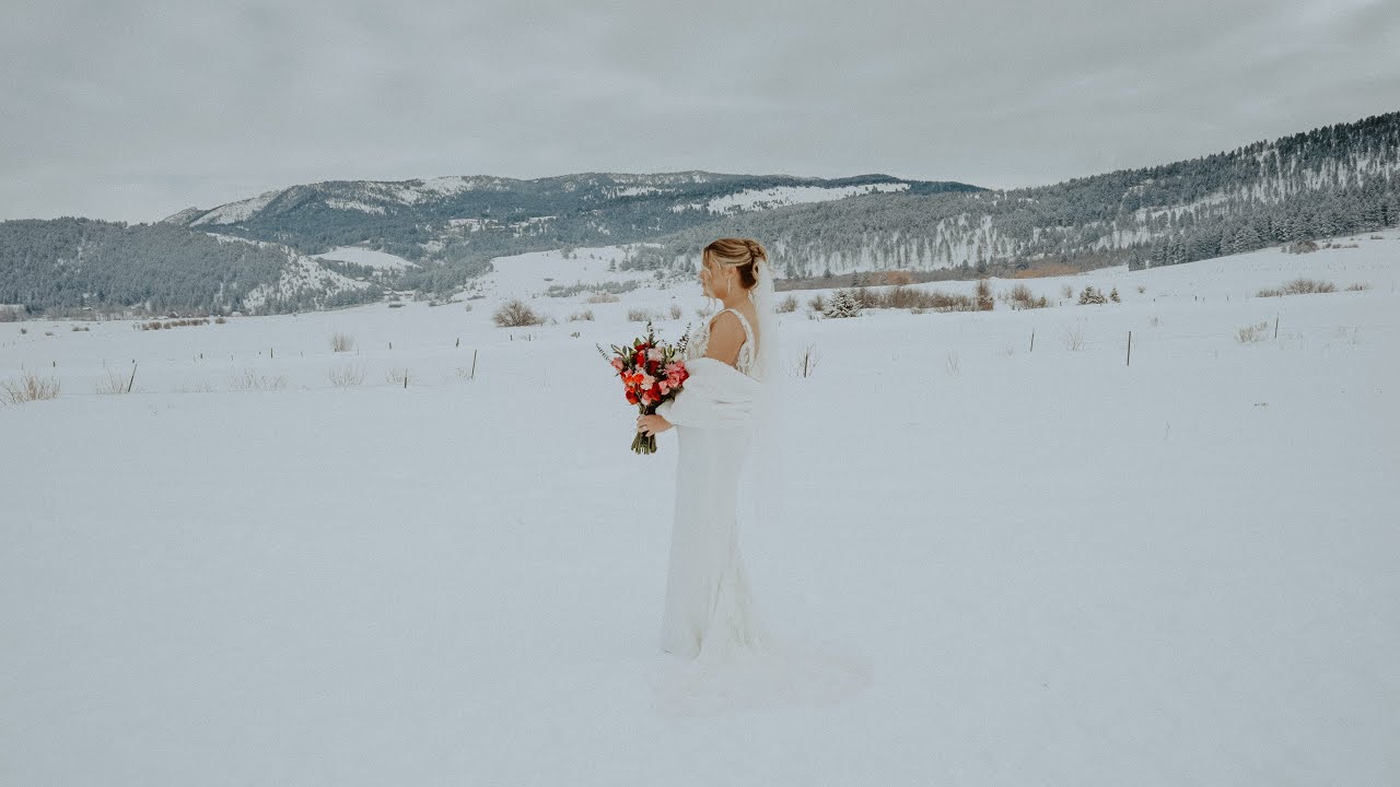 A Wild Montana Winter Elopement | Emma&Josh