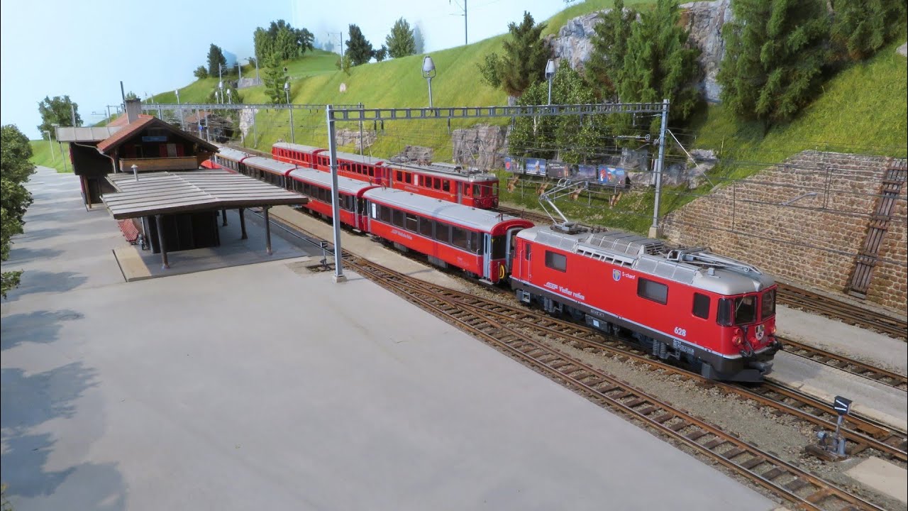 RhB 1:87 morning trains Filisur1990