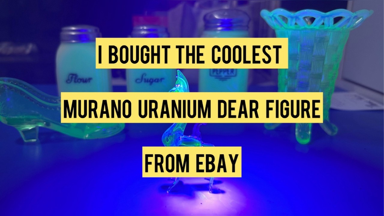 The coolest Murano Uranium Glass on ebay มูราโน่สีเขียวสุดเฟี้ยว #uranium #uraniumglass #muranoglass