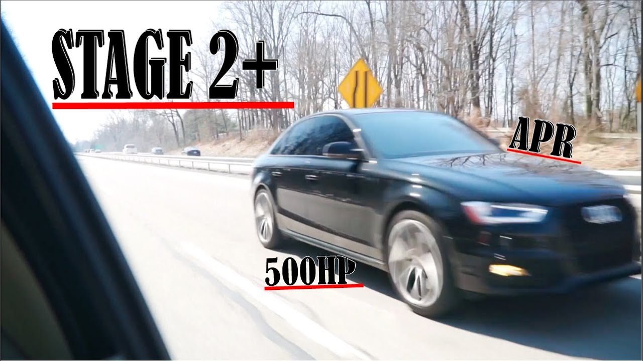2016 AUDI S4 APR STAGE II+ & AWE TRACK EXHAUST WITH NON-RES DOWNPIPES
