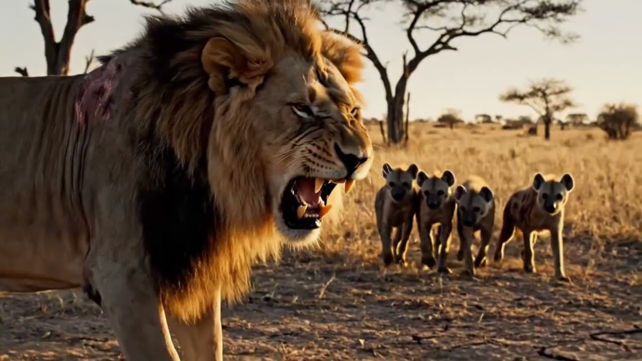 Glowing Predator of the Wild: A Fierce, Mysterious Creature Dominating the Night Ecosystem 🌌🦁✨”
