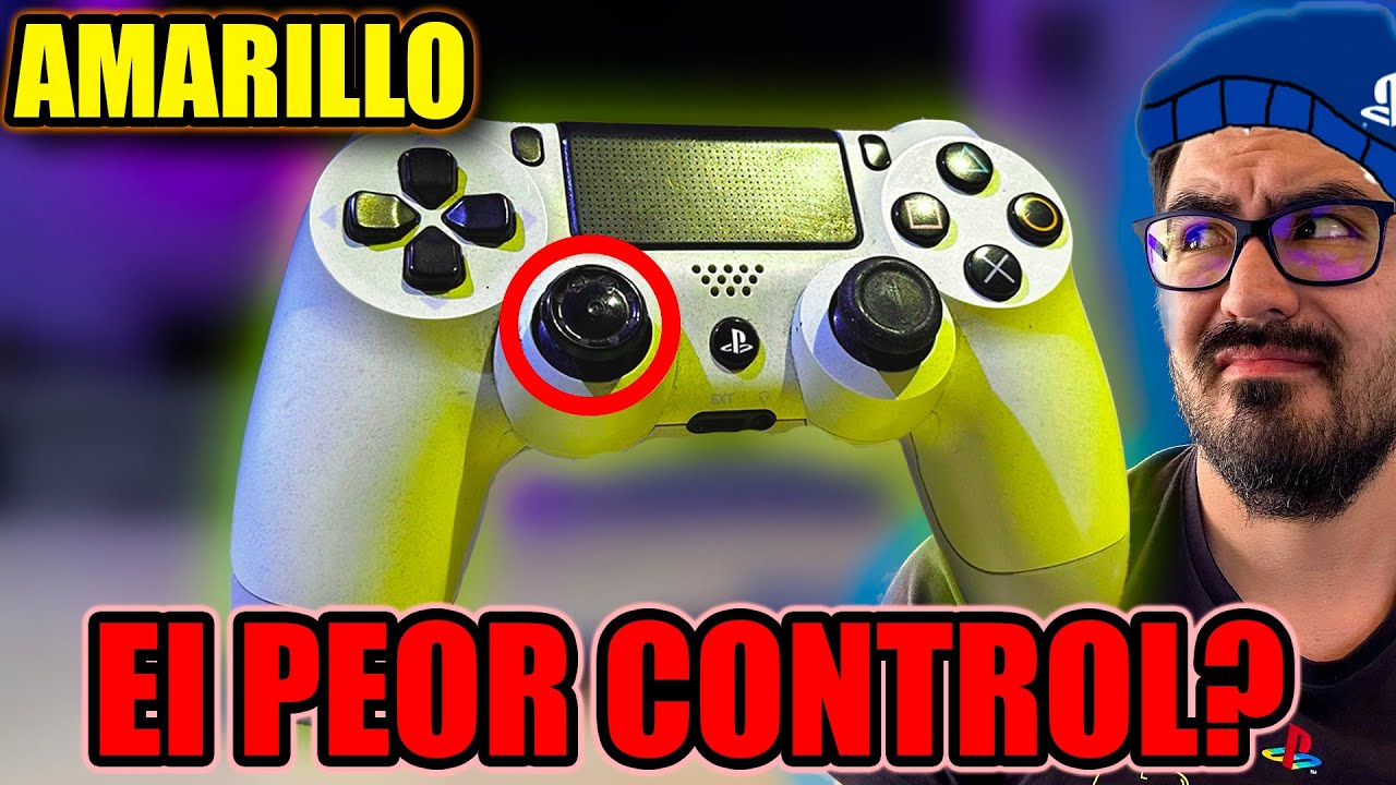 ¡Así Restaure un CONTROL PS4 Amarillo 🟡 a BLANCO ⚪ + Cambio Stick! 😱 | JxR