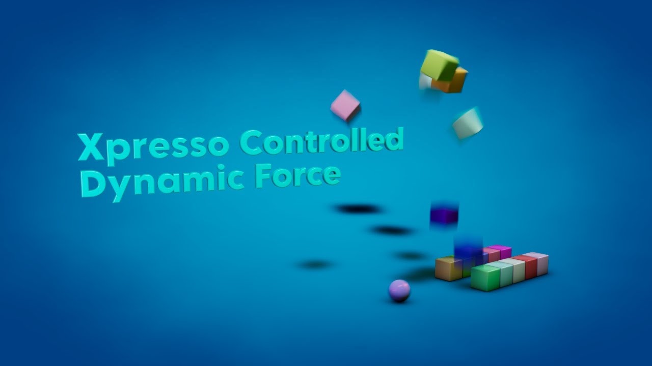 Cinema 4D Xpresso Tutorial 57:  Contolled Dynamic Force