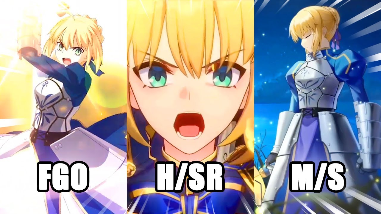 The Evolution of Saber's Excalibur in Gacha Games!