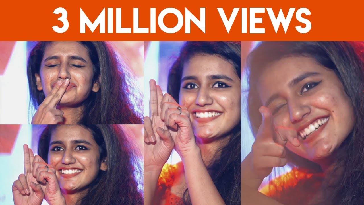 Oru Adaar Love Teaser Version Live Priya Varrier Gun Kiss At Kochi Lulu Mall