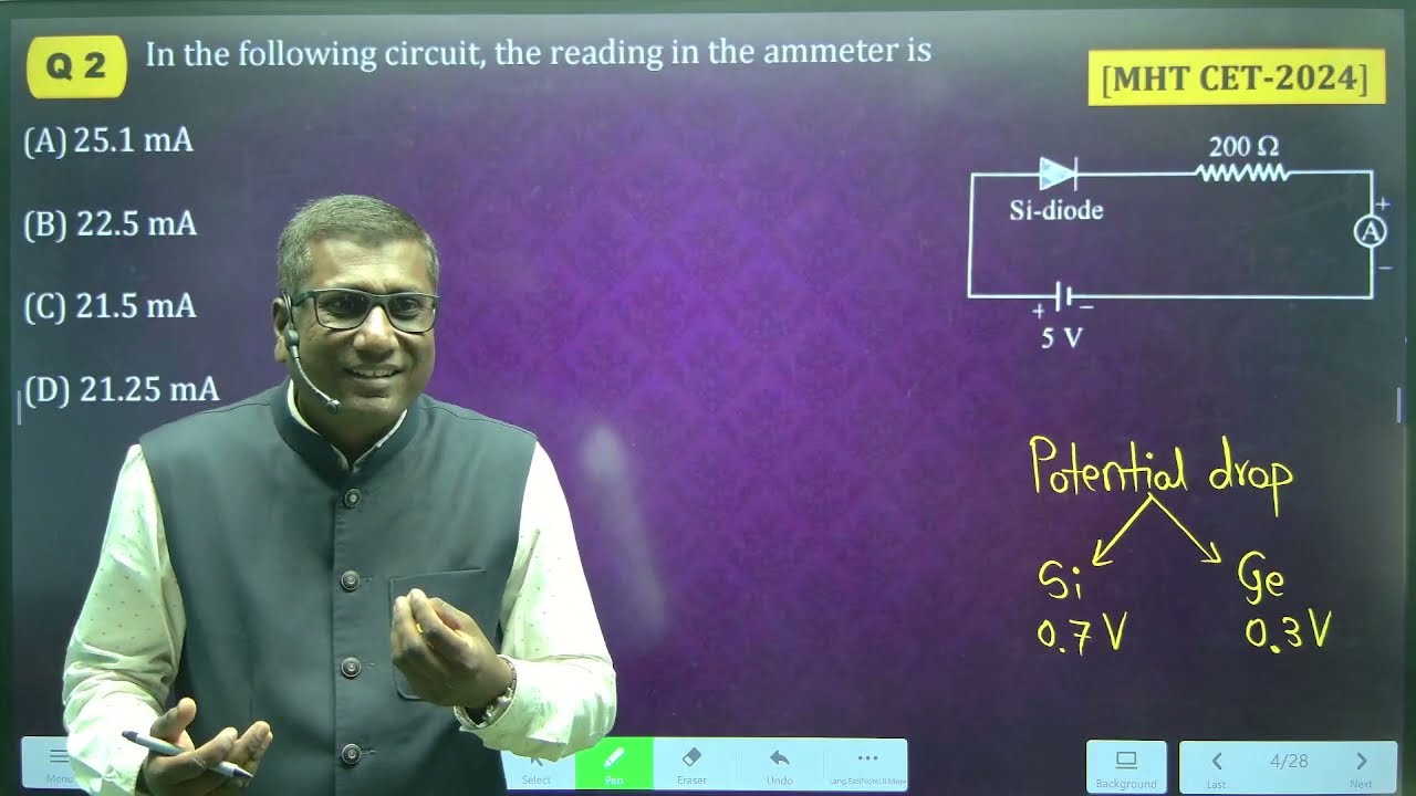 11th Physics || Semiconductors || MHT-CET Previous Year Questions 